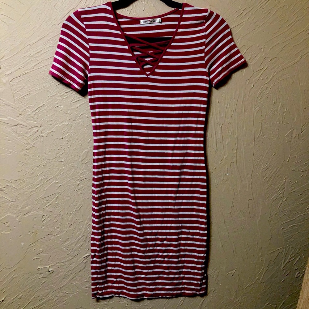 Striped bodycon